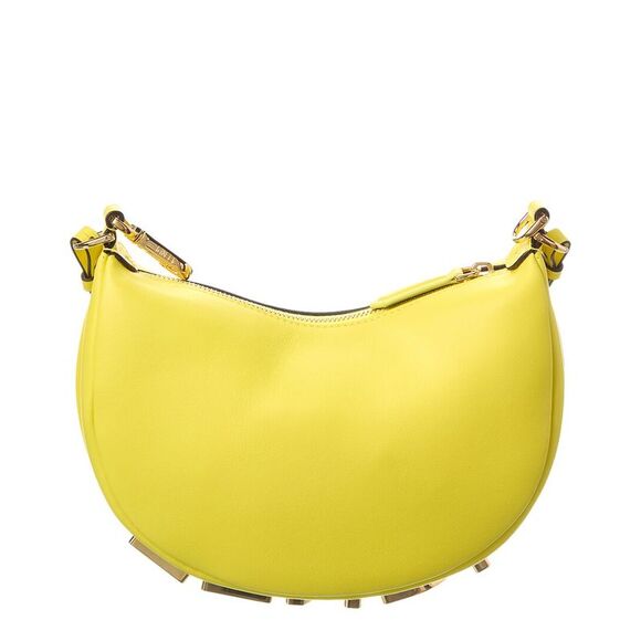 Fendi Fendigraphy Mini Leather Hobo Bag, Yellow - Picture 2 of 6